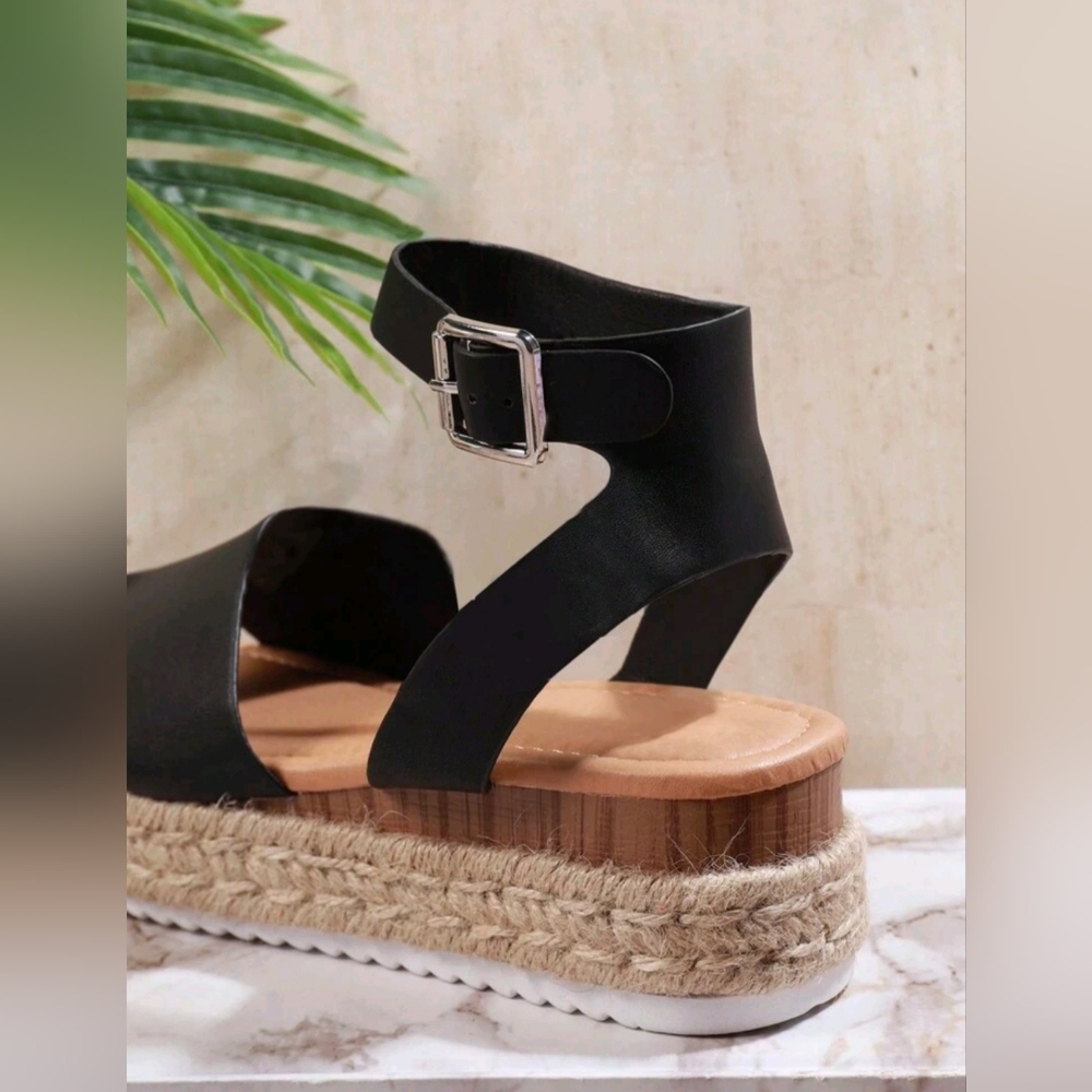 NEW Black Espadrilles - Picture 8 of 12